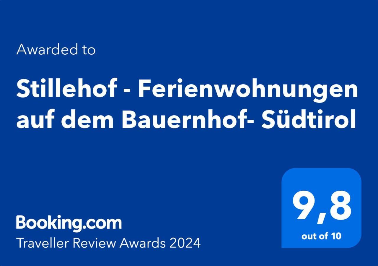 Stillehof - Ferienwohnungen Auf Dem Bauernhof- Suedtirol Bressanone Dış mekan fotoğraf